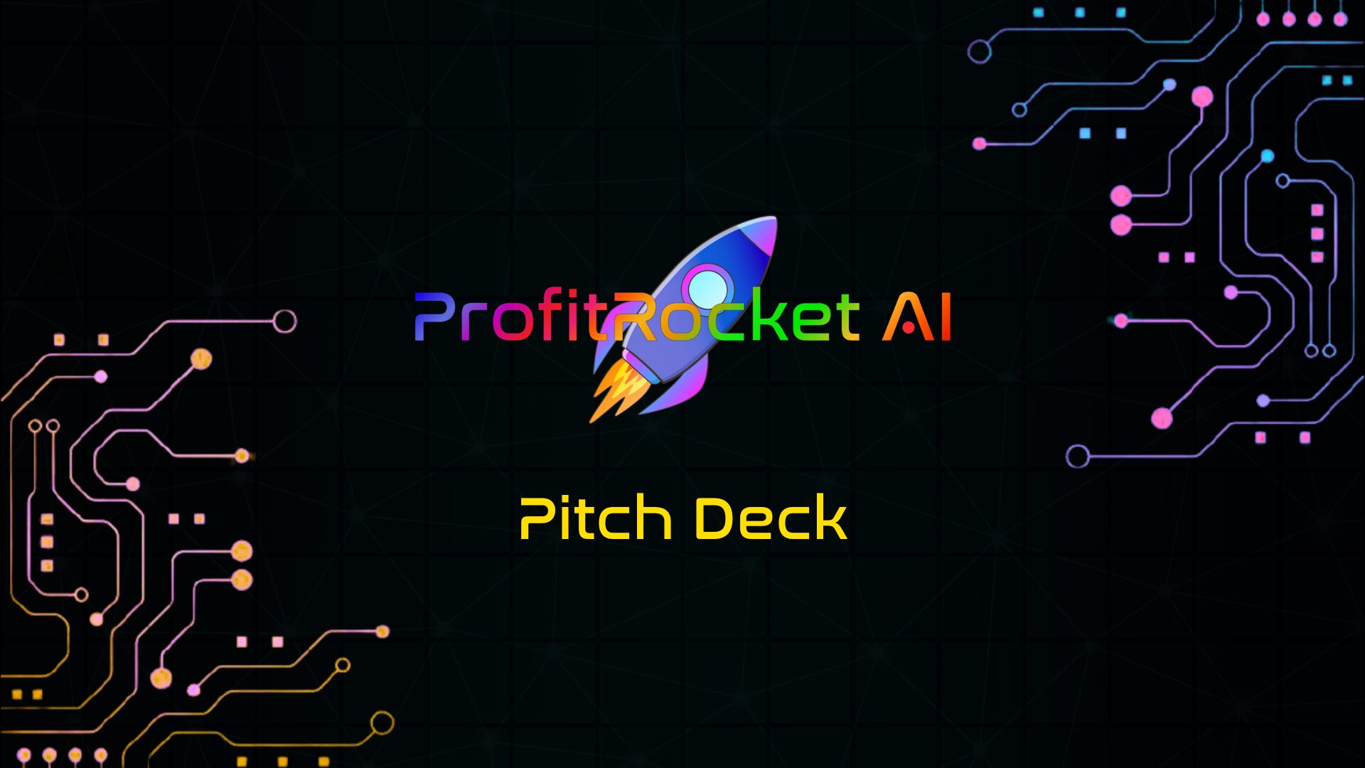 ProfitRocket AI Pitch Deck Page 1 Pitch Deck